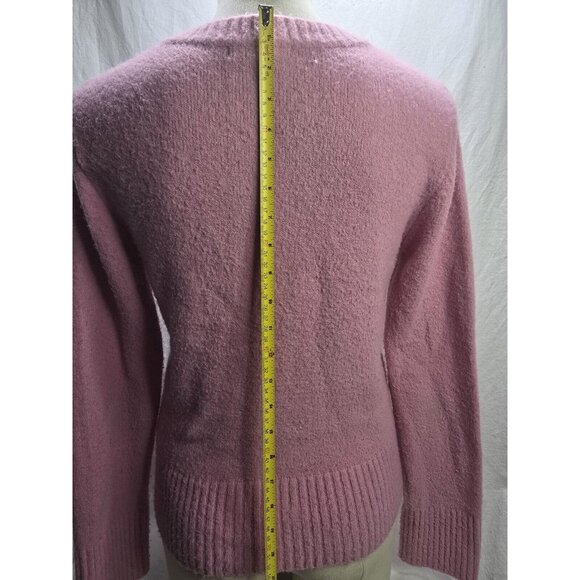 Point Zero XL Nicole Benisti Pink And White Argyle Sweater- Y2K- XL fits Smaller - Picture 14 of 16